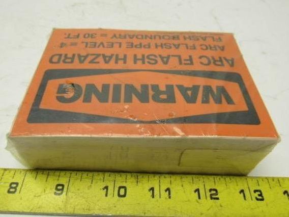 Emedco XQS90763 3-1/2" X 5" Warning Arc Flash Hazard 30FT Sticker Lot of 110