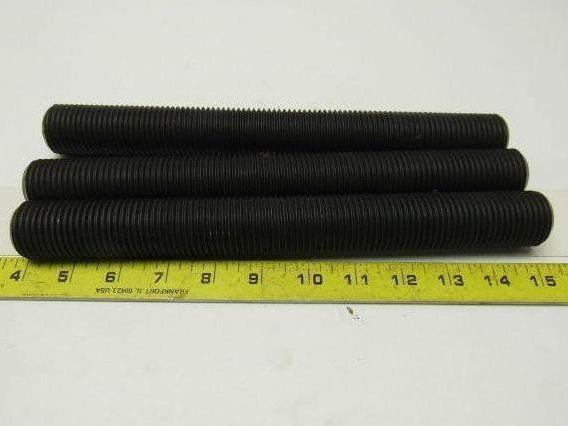1-1/4"-8x8" (OAL 8-1/4") A193 B7 Fully Threaded Stud Black Finish Lot of 3