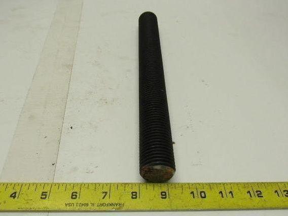 1-1/4"-8x8" (OAL 8-1/4") A193 B7 Fully Threaded Stud Black Finish Lot of 3