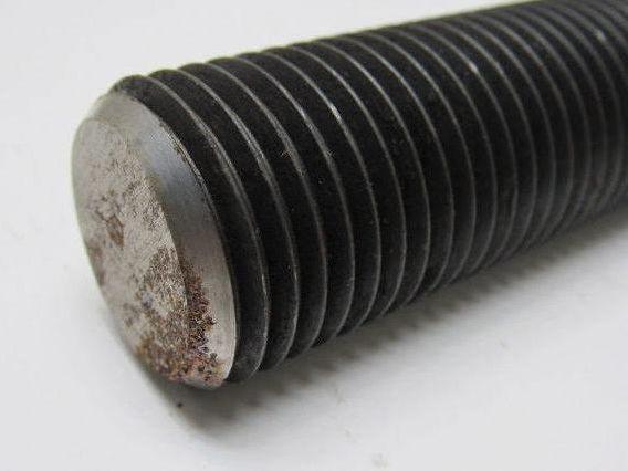1-1/4"-8x8" (OAL 8-1/4") A193 B7 Fully Threaded Stud Black Finish Lot of 3