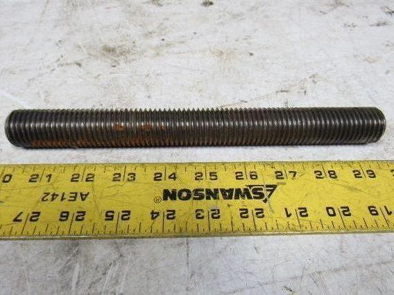 1"-8x9-1/2" (OAL 9-3/4") A193 B7 Fully Threaded Stud Plain Finish Lot of 5
