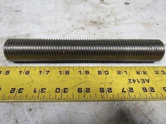 1-1/4"-8x 8" (OAL 8-1/4") B8M 316 Stainless Steel Fully Threaded Stud Lot of 5