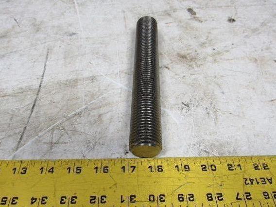 1-1/4"-8x 8" (OAL 8-1/4") B8M 316 Stainless Steel Fully Threaded Stud Lot of 5