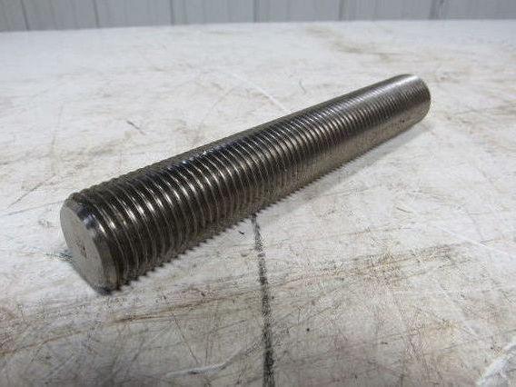 1-1/4"-8x 8" (OAL 8-1/4") B8M 316 Stainless Steel Fully Threaded Stud Lot of 5