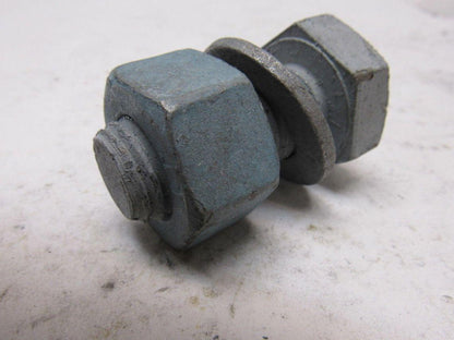 Galvanized Hex Head Bolts W/Nut Fully Threaded  3/4"-10 x 1-3/4" lot of 25