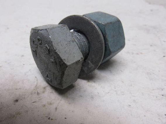 Galvanized Hex Head Bolts W/Nut Fully Threaded  3/4"-10 x 1-3/4" lot of 25