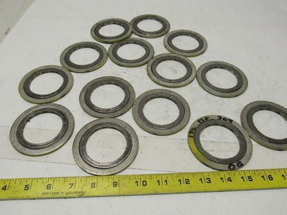 Leader 322617 Metallic Spiral Wound Pipe Gasket 1-1/2" 150# Lot of 14