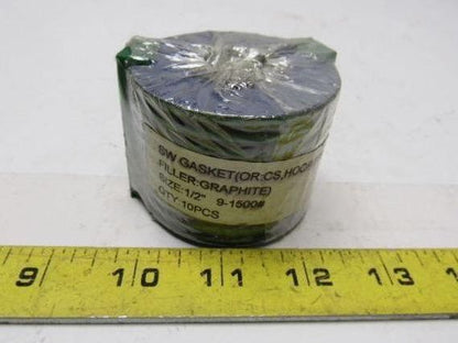 Leader Metallic Spiral Wound Pipe Gasket 1/2" 1500# Lot of 10