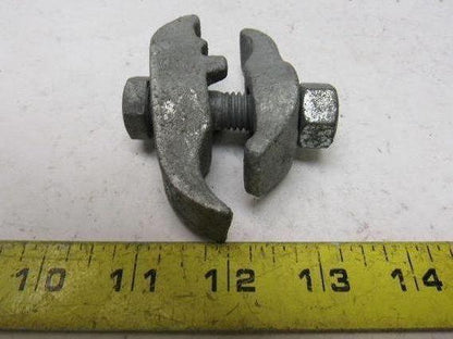 1" Conduit Pipe Tube Galvanized Malleable Iron Clamp Parallel Lot of 5