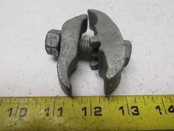 1" Conduit Pipe Tube Galvanized Malleable Iron Clamp Parallel Lot of 5