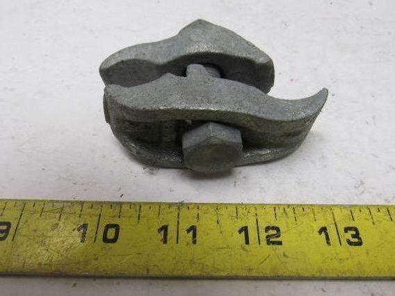 1" Conduit Pipe Tube Galvanized Malleable Iron Clamp Parallel Lot of 5