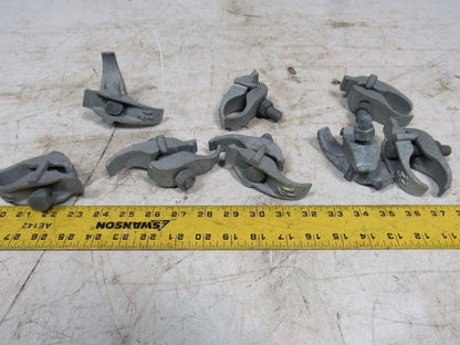 1-1/2" Conduit Pipe Tube Galvanized Malleable Iron Clamp Parallel Lot of 8