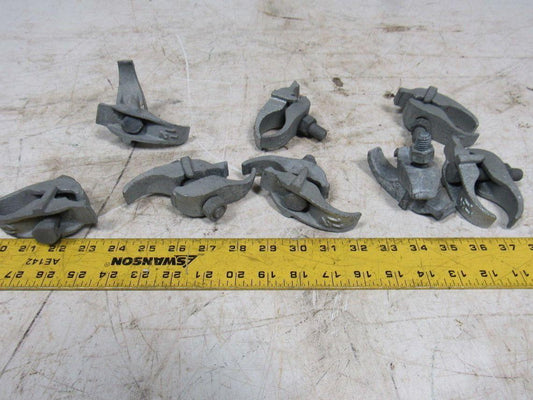 1-1/2" Conduit Pipe Tube Galvanized Malleable Iron Clamp Parallel Lot of 8