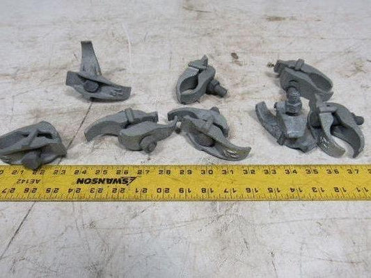1-1/2" Conduit Pipe Tube Galvanized Malleable Iron Clamp Parallel Lot of 8
