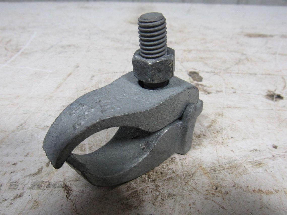 1-1/2" Conduit Pipe Tube Galvanized Malleable Iron Clamp Parallel Lot of 8
