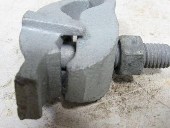 1-1/2" Conduit Pipe Tube Galvanized Malleable Iron Clamp Parallel Lot of 8