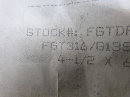 Durlon FGT316/G13S 4" 150# Flexible Graphite Ring Gasket 1/16" Thick Lot Of 25