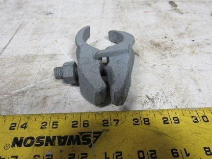 2" Conduit Pipe Tube Galvanized Malleable Iron Clamp Parallel Lot of 5