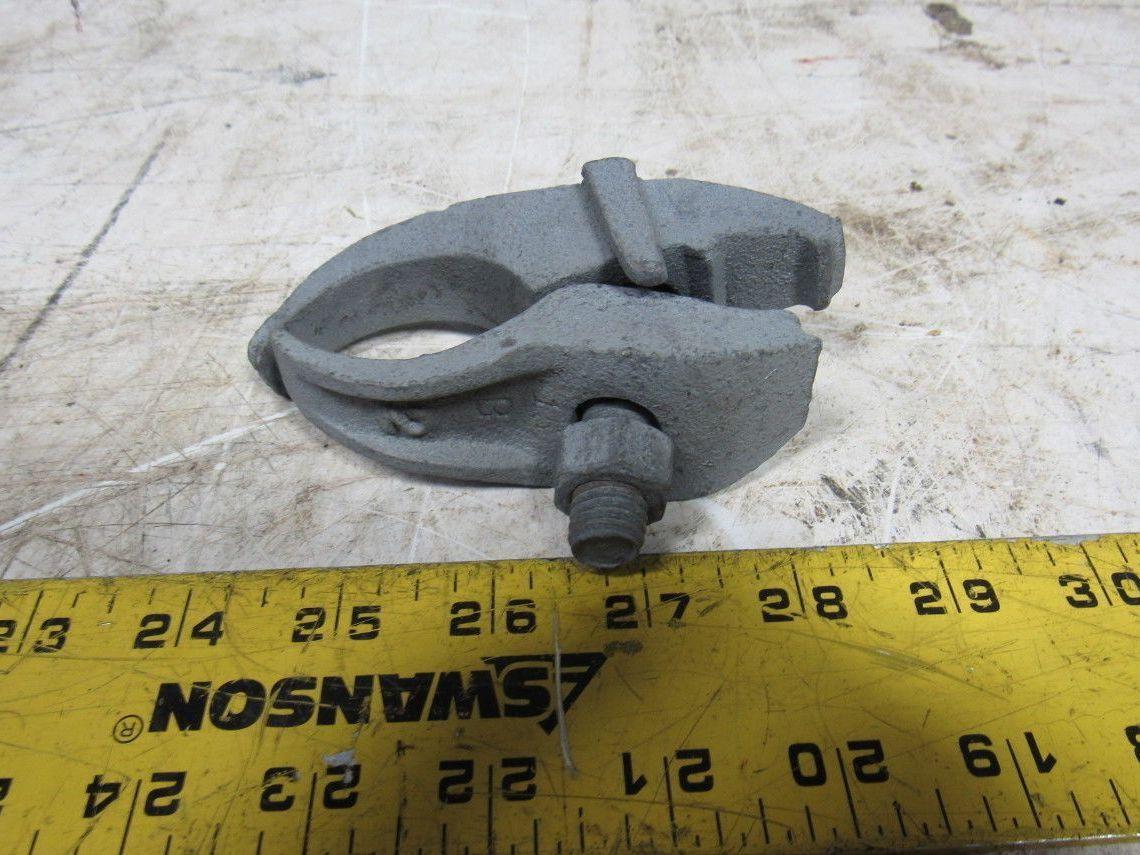 2" Conduit Pipe Tube Galvanized Malleable Iron Clamp Parallel Lot of 5