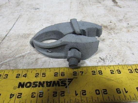 2" Conduit Pipe Tube Galvanized Malleable Iron Clamp Parallel Lot of 5