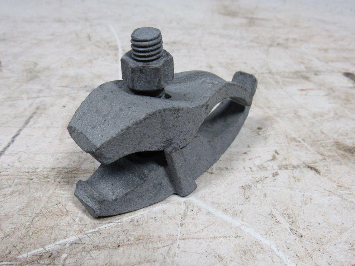 2" Conduit Pipe Tube Galvanized Malleable Iron Clamp Parallel Lot of 5
