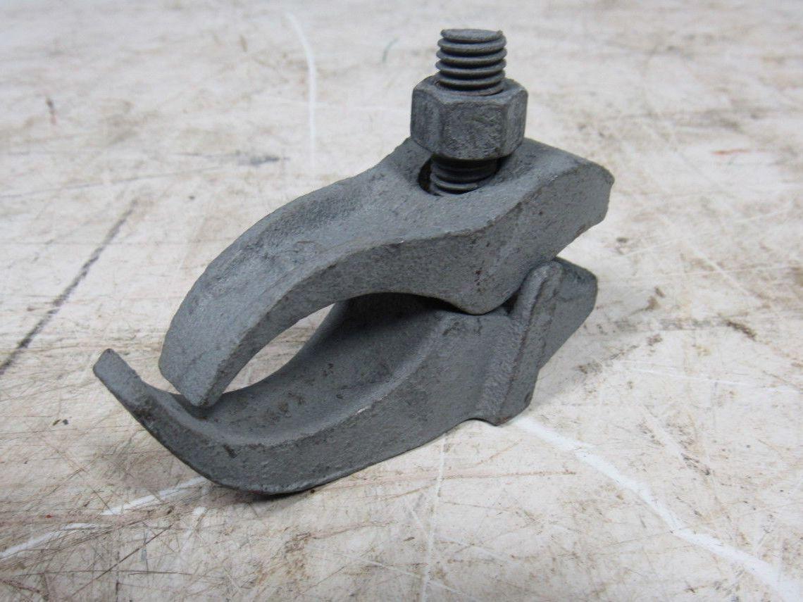 2" Conduit Pipe Tube Galvanized Malleable Iron Clamp Parallel Lot of 5