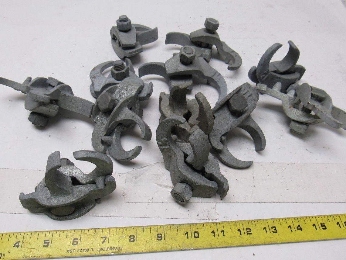 1-1/4" Galvanized Edge Type Rigid Conduit Clamp Lot Of 12