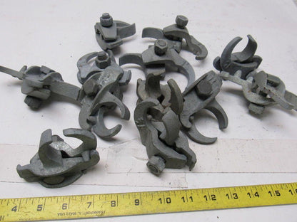 1-1/4" Galvanized Edge Type Rigid Conduit Clamp Lot Of 12