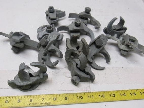 1-1/4" Galvanized Edge Type Rigid Conduit Clamp Lot Of 12