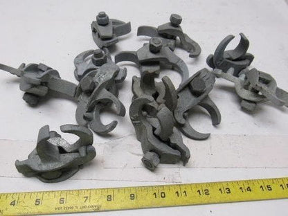 1-1/4" Galvanized Edge Type Rigid Conduit Clamp Lot Of 12