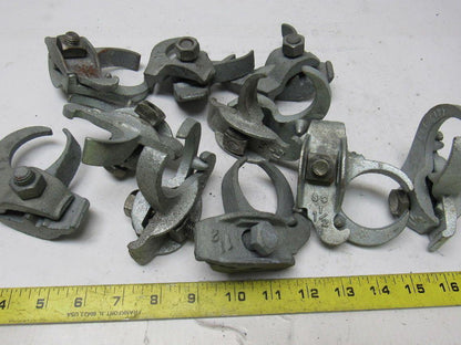1-1/2" Galvanized Edge Type Rigid Conduit Clamp Lot Of 12