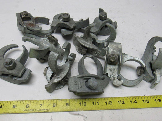 1-1/2" Galvanized Edge Type Rigid Conduit Clamp Lot Of 12