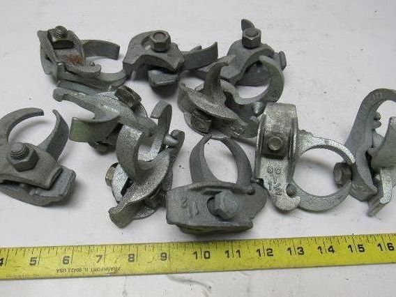 1-1/2" Galvanized Edge Type Rigid Conduit Clamp Lot Of 12