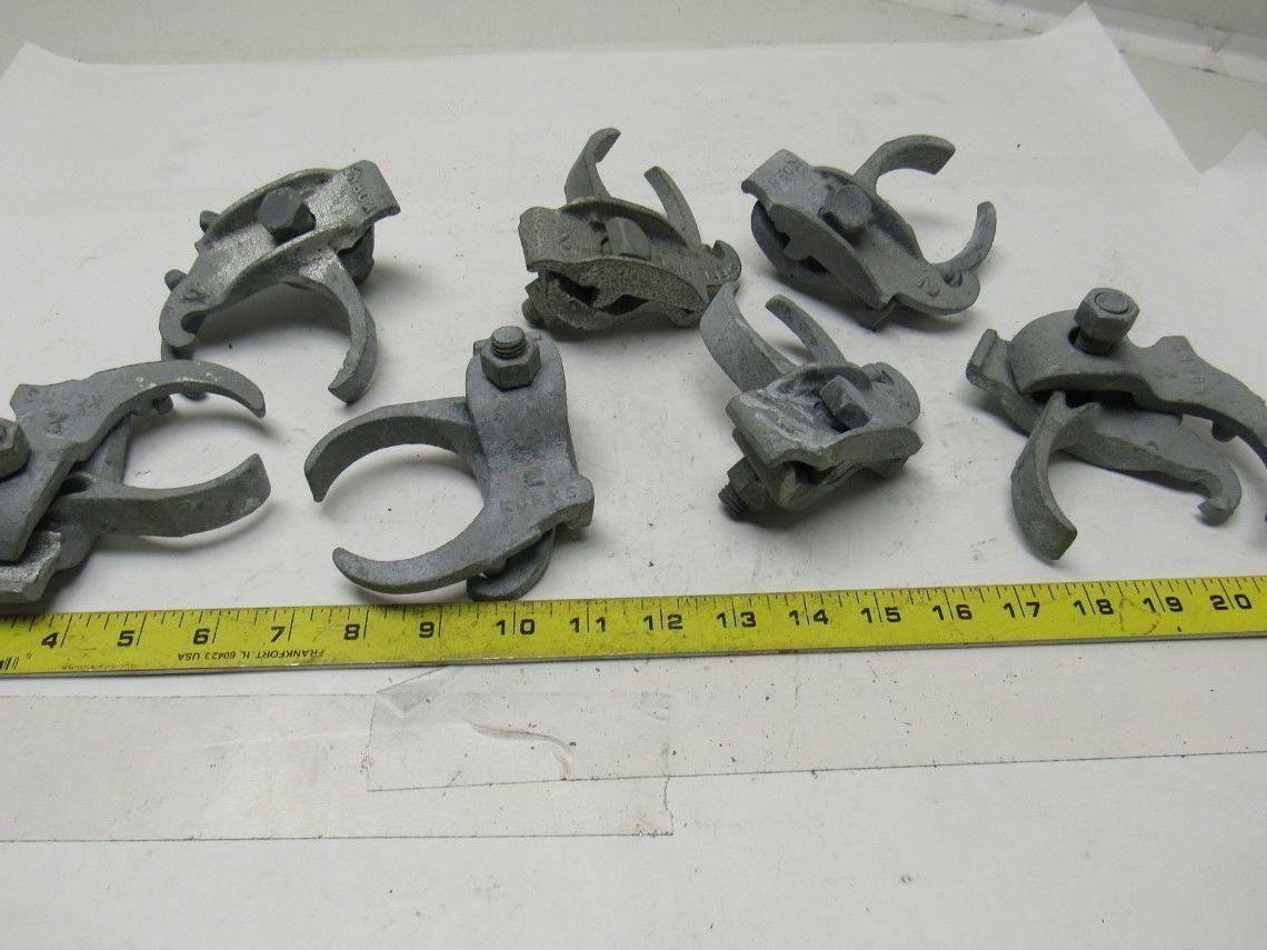 2" Galvanized Edge Type Rigid Conduit Clamp Lot Of 7