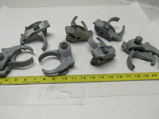 2" Galvanized Edge Type Rigid Conduit Clamp Lot Of 7