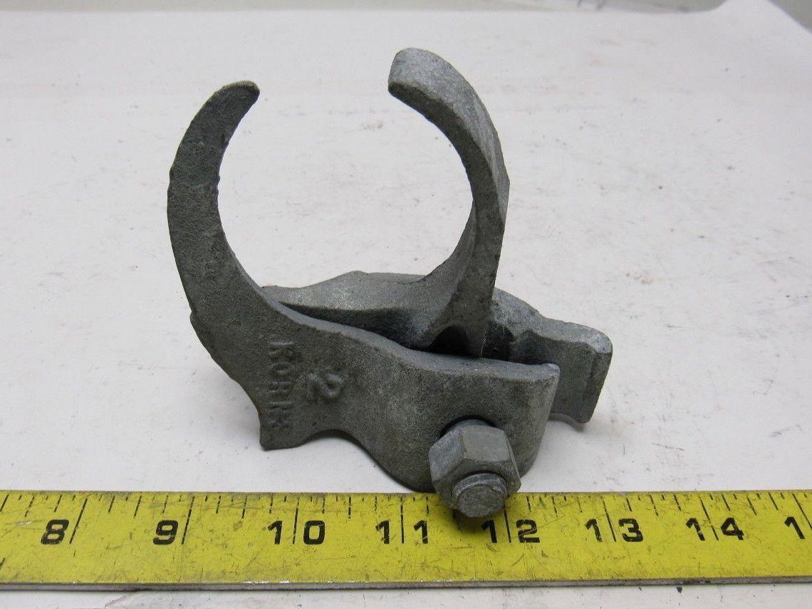 2" Galvanized Edge Type Rigid Conduit Clamp Lot Of 7