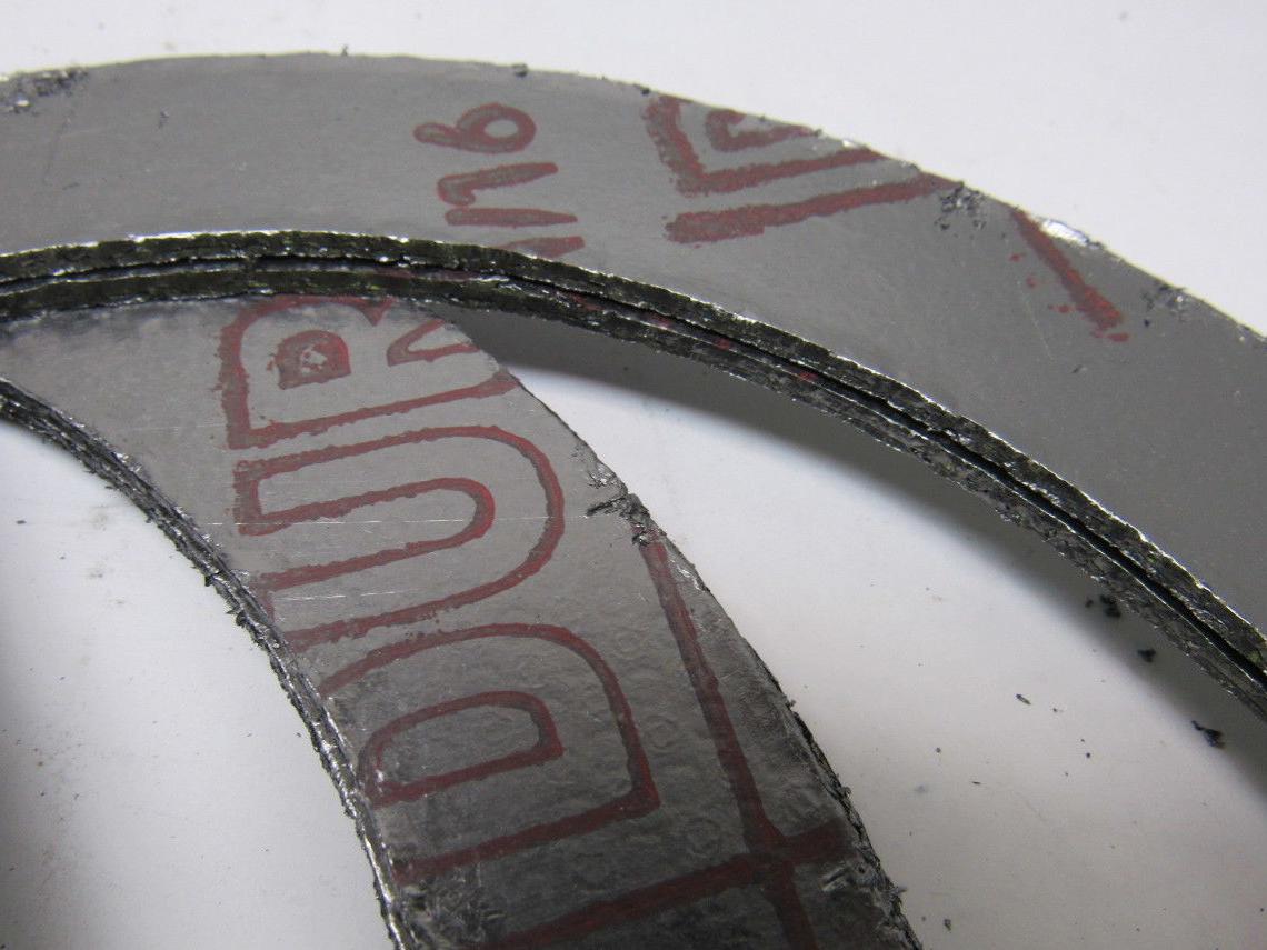 Durlon FGT316 150# 6" X 1/16" Flexible Graphite Flat Ring Gasket Lot Of 24