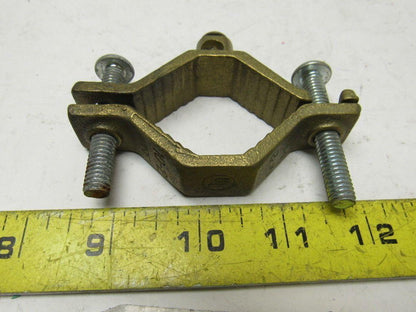 BKB J-2 Bronze Ground Clamp 1-1/4" - 2" 10-2 Wire lot of 5