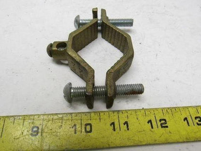 BKB J-2 Bronze Ground Clamp 1-1/4" - 2" 10-2 Wire lot of 5