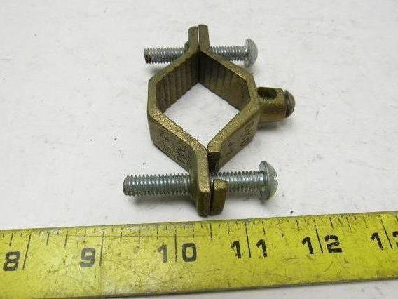BKB J-2 Bronze Ground Clamp 1-1/4" - 2" 10-2 Wire lot of 5