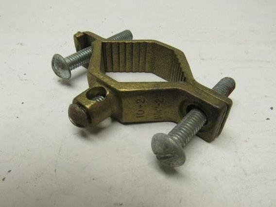 BKB J-2 Bronze Ground Clamp 1-1/4" - 2" 10-2 Wire lot of 5