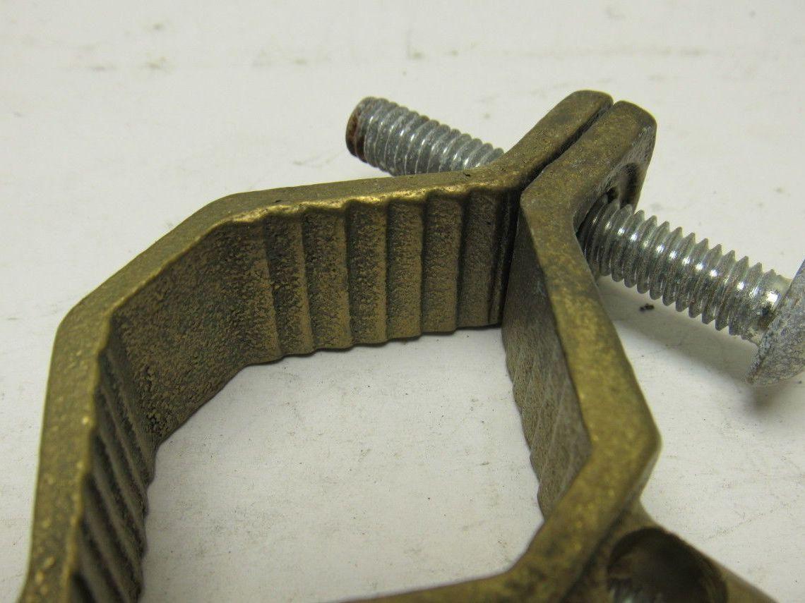 BKB J-2 Bronze Ground Clamp 1-1/4" - 2" 10-2 Wire lot of 5