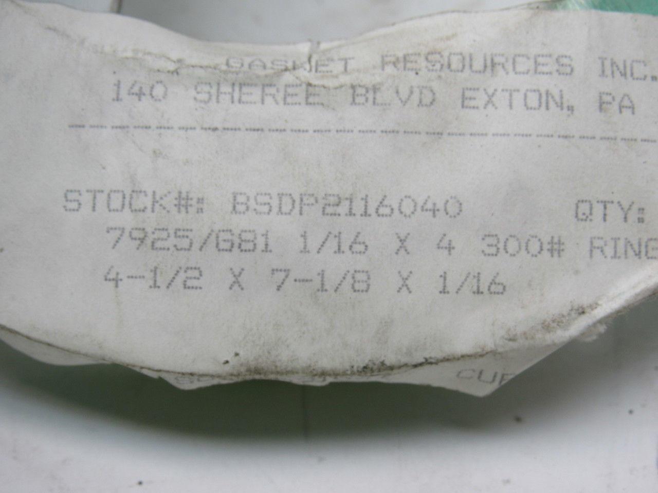 Durlon 7925/G81 4" X 1/16" 300# Flat Ring Gasket Lot Of 15