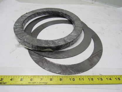 Durlon FGT316/G13S 8" X1/16" 150# Flat Ring ANSI Graphite Gasket Lot Of 12