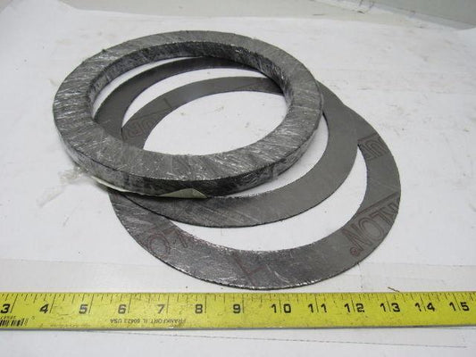 Durlon FGT316/G13S 8" X1/16" 150# Flat Ring ANSI Graphite Gasket Lot Of 12