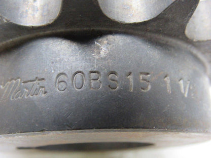 Martin 60BS15 1-1/2 Single Row 1-1/2" Bore To Size 15 Tooth Sprocket