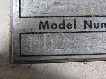 MAC MD20 Rotary Airlock 8"x 8" Infeed S.S. 8 Vane Closed End Rotor