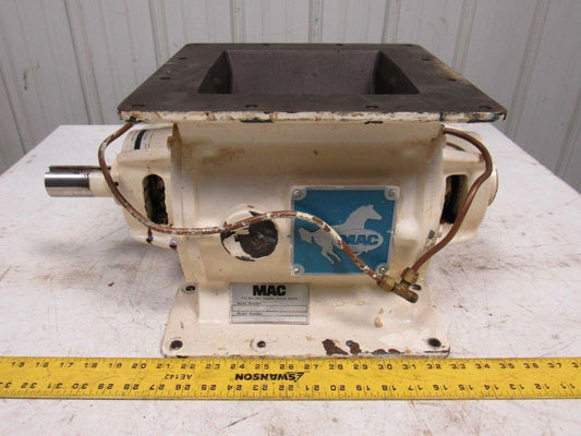 MAC MD20 Rotary Airlock 8"x 8" Infeed S.S. 8 Vane Closed End Rotor