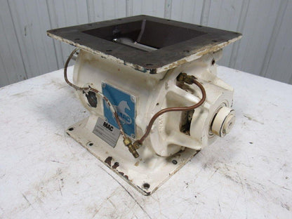 MAC MD20 Rotary Airlock 8"x 8" Infeed S.S. 8 Vane Closed End Rotor