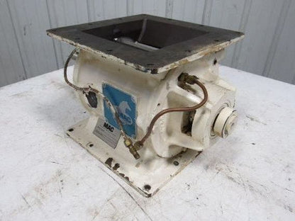 MAC MD20 Rotary Airlock 8"x 8" Infeed S.S. 8 Vane Closed End Rotor